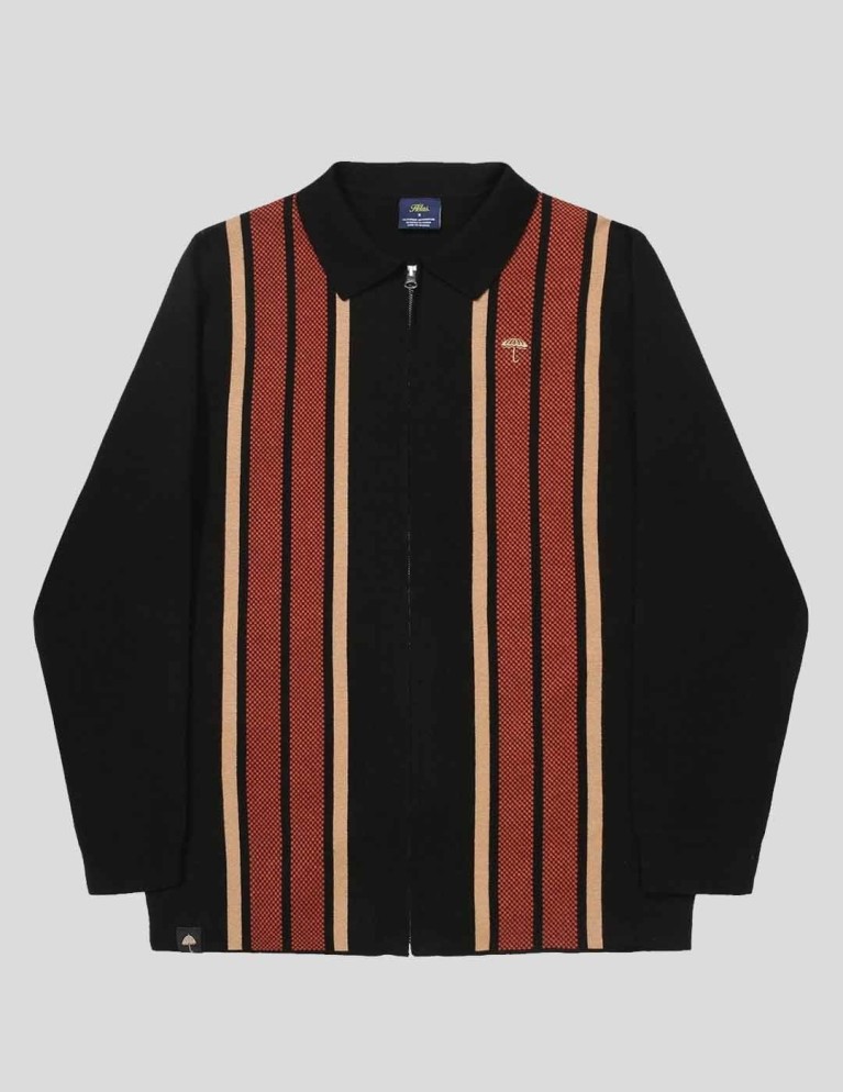 T-shirt HÉLAS ao knitted polo black